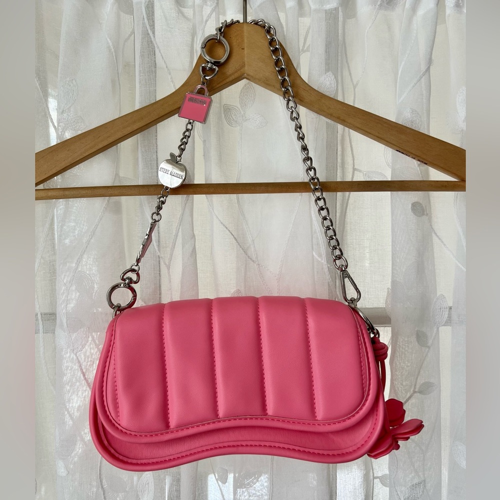Steve Madden Pink Quilted Shoulder Bag